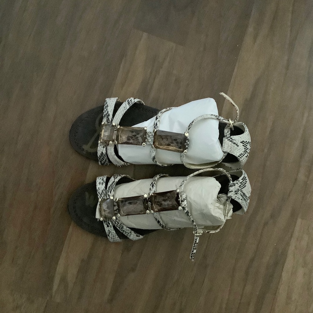 Sam Edelman pattern snake-skin sandals - Picture 3 of 6